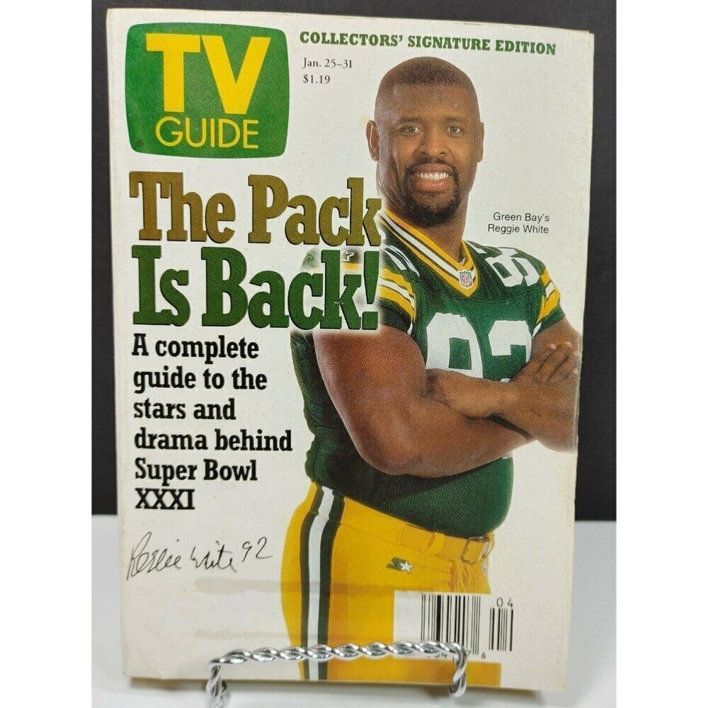 Vintage 1997 TV Guide Collectors Signature Edition Super Bowl XXXI Reggie White